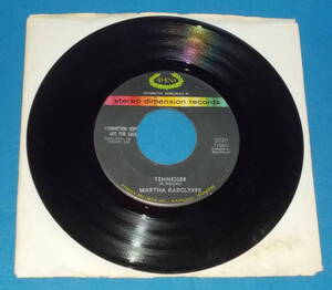 ☆7inch EP★US盤●MARTHA RADCLYFFE/マーサ・ラドクリフ「Tennessee」非売品/70s名曲!●