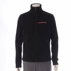 【プラダ】Prada　21年 メンズ スポーツ フリース 長袖 パーカー ジャケット SJC587 ブラック S 【中古】【正規品保証】208251