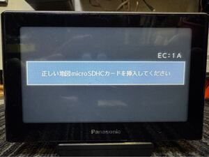 通電のみ確認SDカード無付属クレードルとシガーソケット Panasonic カーナビ CN-SP300L-K S/N 510614A12