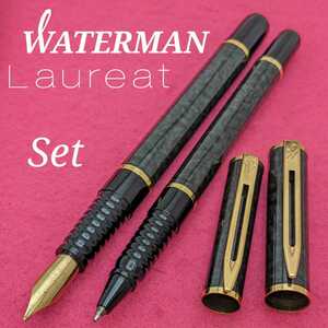 [未使用新品]　WATERMAN　ウォーターマン　ロレア　ボールペン　万年筆　デコールグレー　ボトルインク　コンバーター　替芯　付き　1K1688