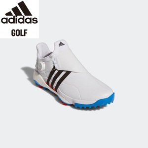 ・スピード発送 adidas Golf(アディダスゴルフ)Tour360 22 BOA ゴルフシューズ GY5336(ホワイト/コアブラック/ブルーラッシュ)２５．５ＣＭ