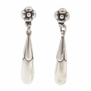 【希少品】GEORG JENSEN ジョージジェンセン 6 フラワーモチーフ イヤリング シルバー925【いおき質店】