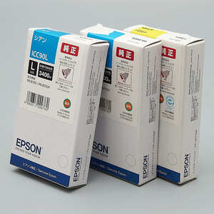 送料無料!! EPSON ICC90L シアン 2個 ICY90L イエロー 1個計３個セット インクカートリッジ 純正