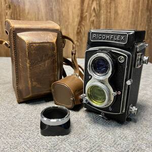 F312★【神奈川県厚木市・現状品】◆RICOH リコー RICOHFLEX RIKEN RICONAR 1:3.5 f=8cm 二眼レフカメラ ジャンク No2843