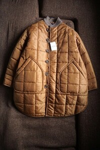 ★23年購入×定価6万円×新品タグ付×ちょっとレトロな佇まい◎軽くて暖かナイロン キルティング 中綿 ロング コート★45rpm 45R メンズも