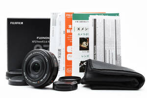 ☆美品【FUJIFILM】SUPER EBC FUJINON XF 27mm F2.8 R WR 単焦点 フジフィルム 管 : 4226