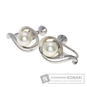 MIKIMOTO ミキモト アコヤパール 真珠 イヤリング シルバー レディース 中古