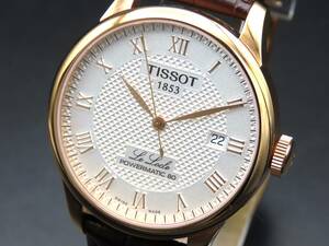 美品 1円～! 稼動品★正規品 TISSOT ティソ T006407B ル ロックル パワーマティック 自動巻き デイト 純正ブレス メンズ腕時計 SSCLG420