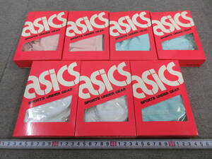 K727【7-28】★ 衣料品店在庫品 asics アシックス スポ－ツブラ 7点まとめて 水色・ピンク・白 未使用長期保管品 / スポブラ 下着