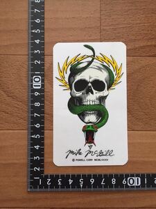 レア！80s POWELL PERALTA パウエルペラルタ マイクマクギル snake オールド スケートボード ビンテージ スネーク ステッカー 新品 デッド