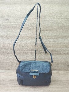 ◇ MARC BY MARC JACOBS マークバイマークジェイコブス レザー系 シンプル ショルダーバッグ ブラック レディース E