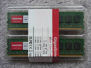 【GIGASTONE】デスクトップPC用メモリ　8GB×2枚　DDR3-1600☆中古☆①