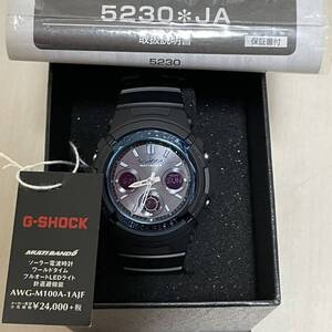 【新品未使用】G-SHOCK AWG-M100A-1A 電波ソーラー カシオ腕時計 カシオ ブラック プレゼントにも最適 CASIO クオーツ