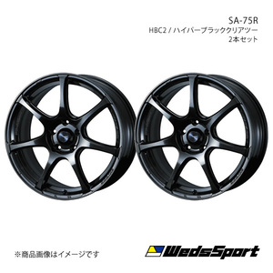 WedsSport/SA-75R バレーノ WB42S アルミホイール2本セット【17×6.5J 4-100 INSET50 HBC2】0074021×2