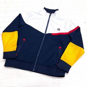 1617◎ TOMMY HILFIGER ATHLETE トミーヒルフィガー トップス ジャケット フルジップ ワンポイント ロゴ 刺繍 メンズS