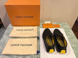 LOUIS VUITTON ルイヴィトン 草間彌生 コラボ LV ドライバー ローファー 靴 27.5 箱+靴袋+購入証明書付