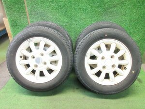 スズキ 純正 13インチ 13x4.00B PCD100 +45 4H 155/65R13 4本　MRワゴン ワゴンR アルトラパン 等　　2024.3.14.O.10-J1-2