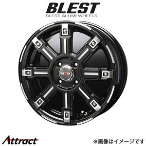 ブレスト バーンズテック エッジストリーム アルミホイール 1本 デリカ D:2 CV4W/5W(15×5J 4-100 INSET45 ブラックポリッシュ)BLEST