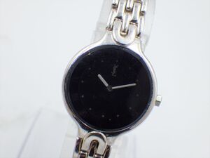 358523【1円スタート】YVES SAINT LAURENT イヴサンローラン YSL 稼動品 5421-H08088Y ラウンド レディース 時計 クオーツ ケース22mm