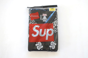 (S)Supreme Hanes Bandana Boxer Briefs (2 Pack)シュプリームヘインズバンダナボクサーブリーフBlack黒2枚組未開封