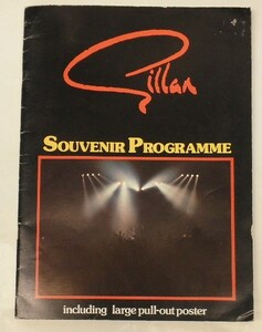 BOOK/GILLAN/ SOUVENIR PROGRAMME 1982, MAGIC TOUR UK版パンフ、ポスター付 (d998)