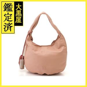 LOEWE ロエベ ヴィエント30 ショルダーバッグ アナグラム ピンクベージュ ナッパレザー 【460】2144000229066