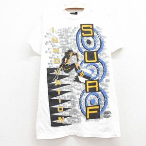 古着 半袖 ビンテージ Tシャツ キッズ ボーイズ 子供服 90s サーフィン クルーネック 白 ホワイト spe 23sep06