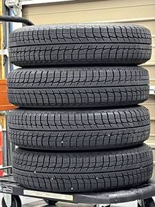 155/80R14LT アルミ付き　バン用　極上　2022年製　ミシュラン　4×100 +39 関東関西送料8760円　スタッドレス　サクシード　プロボックス