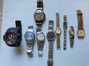 ジャンク★時計★大量★まとめて★9本★CASIO★SEIKO★Givenchy★GUCCI★CITIZEN★CROTON★その他