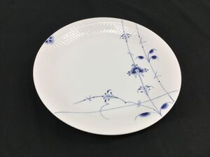 D947-80　 ROYAL COPENHAGEN　ロイヤルコペンハーゲン ブルーパルメッテ Blue Palmette　プレート 大皿 26.5cm