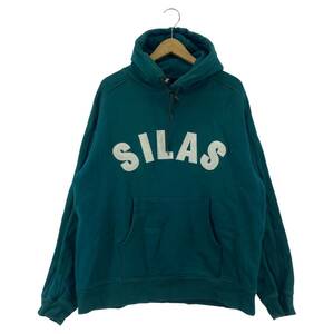 SILAS サイラス 裏起毛 プルオーバー パーカー sizeM/グリーン