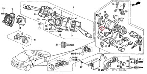 honda Genuine Parts Switch, Steering ホンダ純正 ステアリングスイッチ DC2/EG6/EK9/EJ1/EG2 インテグラ シビック35130-S02-E01 RHD