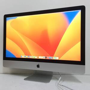 ☆【美品 27インチ】Apple iMac (Retina 5K, 27-inch, 2017) A1419『Core i5(7500)3.4GHz/RAM:32GB/HDD:1TB,SSD:28GB』Ventura 動作品