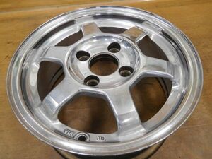 14-499◆鍛造!!★RAYS TE37★13in6J+33 PCD100-4H 1本★ローダウンバーフェン軽自動車 ワゴンR,ムーヴ,アルト,ラパン,ミラビート軽トラCE28