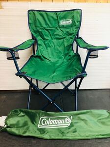 △ Coleman コールマン アームチェア Ⅳ グリーン 170-7684 袋破けあり キャンプ アウトドア 椅子 ARM CHAIR Ⅳ