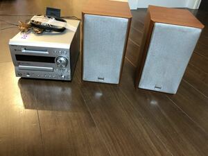 5.17 ONKYO オンキョー ミニコンポ ONKYO CD/MD TUNER AMPLIFIER FR-7GX D-S7GX 動作確認品　音出し良好　リモコン欠品