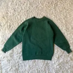 希少美品◎70s Hanesラグランスウェット 緑 Sサイズ