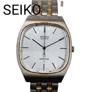 【動作未確認】Y1221-2 SEIKO emblem セイコー エンブレム 腕時計 クォーツ 4120 5000 ジャンク