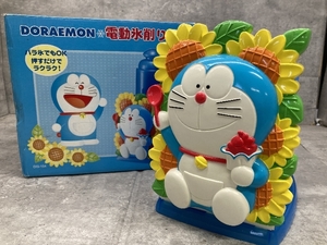 T4a ドウシシャ DORAEMON ドラえもん 電動氷削り器 かき氷器 レトロ どらえもん 動作未確認 現状品