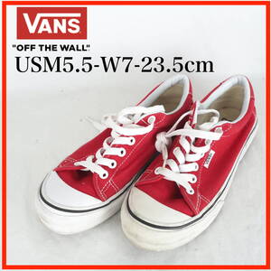 OK0107*VANS*バンズ*スニーカー*USM5.5-W7-23.5cm*赤