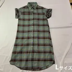 【新品未使用タグ付き】DAZY ロング　シャツワンピース　Lサイズ