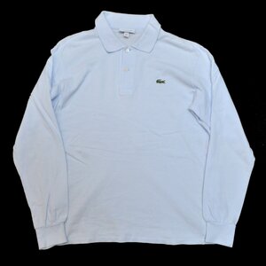 定価15400円 LACOSTE ラコステ 長袖 ポロシャツ L1312AL Mサイズ CLASSIC FIT メンズ ライトブルー M884832