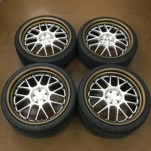 アウディ ベンツ 超美品！深リム！メッシュ WORK マイスター M1R 19インチ 9J 10J 112-5 235/35R19 265/30R19 タイヤ溝十分！！