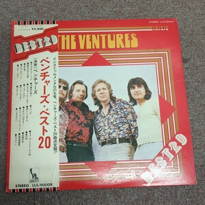 LP ベンチャーズ 帯付 ベスト20 The VENTURES 帯付LP レコード