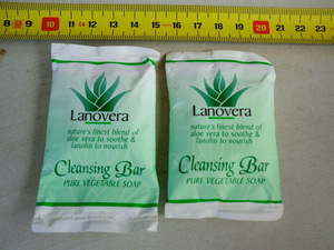 Ｌａｎｏｖｅｒａ Cleansing Bar　15g　未使用未開封保管品　2個　当時物　長期保管の古い物　