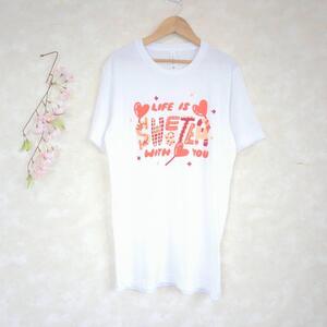 【M】ベラキャンバス　BELLACANVAS Tシャツ　丸襟　プリント