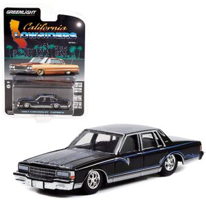 グリーンライト 1/64 シボレー カプリス 1985 ブラック カリフォルニア ローライダー Greenlight CHEVROLET CAPRICE Lowrider ミニカー