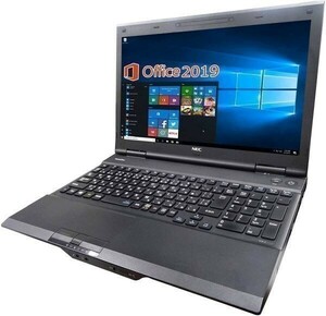 【サポート付き】NEC VK26 Windows10 PC 新品メモリー:4GB 新品SSD:512GB Office 2019 パソコン 15.6型