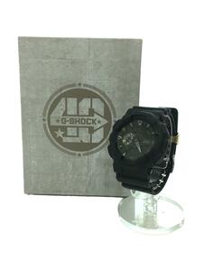 CASIO◆クォーツ腕時計_G-SHOCK/デジアナ/ラバー/BLK/BLK