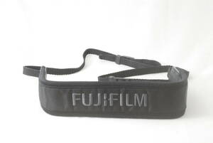 ☆FUJIFILM フジフィルム カメラ ストラップ 黒色(ブラック)×灰色(グレー) 刺繍文字 ショルダー ネック Camera Strap 富士フイルム☆